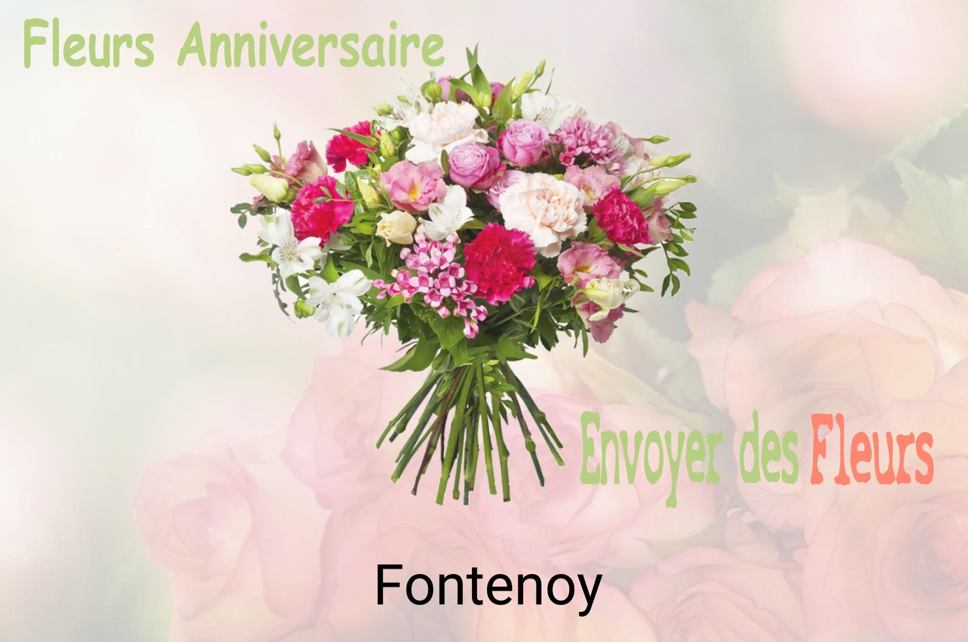Bouquet de fleurs d’anniversaire livré à Fontenoy